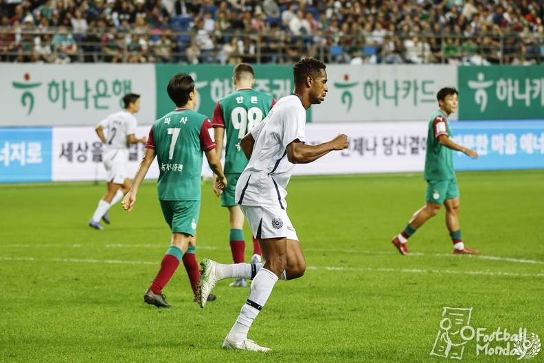 20일 대전월드컵기장에서 펼쳐진 하나은행 K리그1 2025 30라운드 대전과의 경기에서 득점을 기록한 대구FC 에드가 ⓒ 대구FC 공식 SNS