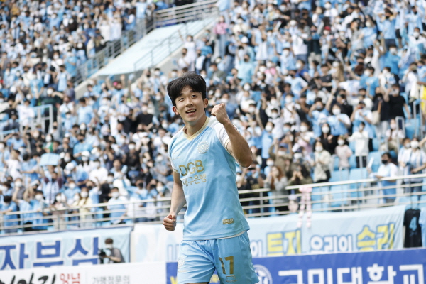 득점의 기쁨을 만끽하는 고재현 ⓒ대구 FC 제공 득점의 기쁨을 만끽하는 고재현 ⓒ대구 FC 제공