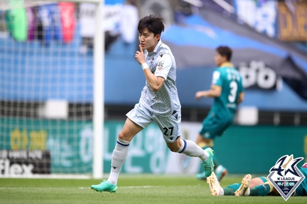 3경기 연속 득점을 노리는 인천 유나이티드의 김보섭 ©연합뉴스=한국프로축구연맹 제공 3경기 연속 득점을 노리는 인천 유나이티드의 김보섭 ©연합뉴스=한국프로축구연맹 제공